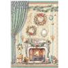 Carta di riso The Nutcracker caminetto Stamperia