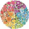 Ravensburger Puzzle 500 Pezzi Fiori - Puzzle Adulti +14 anni, 52 x 52 cm, Puzzle per Adulti Rotondo Fiori, Poster Incluso, Idee Regalo