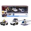 Dickie Toys Sam Sam Sam - Set di 3 personaggi del pompiere, 1:64, 5-8 cm di lunghezza