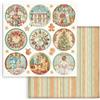 Carta Scrap The Nutcracker tondi Stamperia