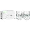 RITZENHOFF 3891001 Bicchiere da gin 700 ml - Set di 2 - Serie Botanic Lights - 2 bicchieri con motivo e slogan - Made in Germany