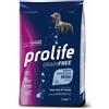 Prolife Grain Free Cane Adult Sensitive Mini Sogliola e Patate - 2 kg Monoproteico crocchette cani Croccantini per cani