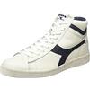 Diadora Game L High Waxed, Sneaker Unisex - Adulto, Bianco Verde, 36 EU