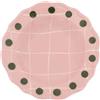 BITOSSI HOME PIATTO FONDO 23 CM, QUADRI ROSA