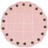 BITOSSI HOME PIATTO PIANO 27 CM, QUADRI ROSA