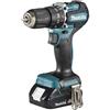 Makita DHP487RAJ Trapano Avvitatore a Percussione a Batteria 18V-2.0 Ah 2 Batterie e Caricatore in MAKPAC Petrolio