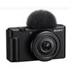 Sony Vlog Camera ZV-1F di - Fotocamera Digitale Schermo Orientabile Video in 4K Slow Motion Funzionalita' per Vlog Nera