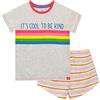 Harry Bear Pigiama Corto per Ragazze Arcobaleno Multicolore 10-11 Anni