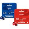 Lavazza 400 Capsule Lavazza Compatibili Nespresso - 240 Caffè Crema e Gusto 160 Q. Rossa