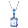SWAROVSKI PENDENTE MILLENIA LUNGO, BLU, PLACCATURA RODIO 5696518