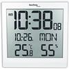 techno line WS 8015 Weiss Orologio Radio, Bianco, 22.3x2.5x22.3 cm