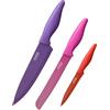 Axer Set Coltelli da Cucina Professionali - Set di Coltelli Colorati 3 pezzi - Set Coltelli Cucina Professionali da Chef - Kitchen Knife Set - Coltello Cucina Inox - Set di Coltelli da Cucina