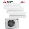 Mitsubishi electric MITSUBISHI - Climatizzatore TRIAL SPLIT 12000+12000+12000 12+12+12 btu WiFi A++ MSZ-APVGK MXZ-4F80VF R32