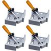 LQGTQO 4 Pezzi Morsetto Angolare a 90 Gradi, Morsetti Angolari per Legno, Morsetti ad Angolo Retto, Right Angle Clamp in Lega di Alluminio, Manico Singolo Regolabile, Con per Lavorazione del Legno, Saldatura