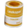 ESSITY ITALY SpA Leukoplast Cerotto Su Rocchetto Leukopor - 5cm x 5m