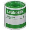ESSITY ITALY SpA Leukosilk Cerotto Su Rocchetto Traspirante E Ad Alta Resistenza Delicato Sulla Cute Sensibile - Bianco 5m x 5cm