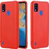 SHIEID Cover per ZTE Blade A51, Custodia in TPU Tinta Unita, Case in Silicone Morbido, Custodia in Gomma Antiurto Sottile Cover per ZTE Blade A51-Rosso