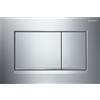 PLACCA DI COMANDO GEBERIT SIGMA 20 SQUARE CROMATO LUCIDO DOPPIO TASTO 115.883.KH.1