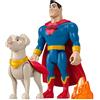 Mattel Dc comics DC League of Super-Pets Superman & Krypto, Giocattolo per Bambini 3+ Anni, HGL02 + 2 Buoni Cinema DC League of Super-Pets