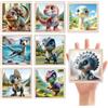 TUNJILOOL Puzzle per bambini a partire da 3 4 5 6 anni, 8 x 6 pezzi, puzzle in legno, giocattolo educativo prescolare, regali per bambini per ragazzi e ragazze