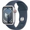 Apple Smartwatch Watch S9 Apple Mrhw3Ql/A Blue Silver 1,9`` 41 Mm NUOVO