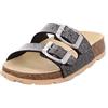 Superfit Fussbettpantoffel 800111, Pantofole Bambini e ragazzi, Nero/Silver 111, 36 EU