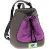 Ferplast Trasportino Gatto TRIP, Zaino per cani, Zaino per Gatti, Trasportino per gatti, Cinghie Regolabili, Chiusura con Cordino, Lavabile, fino a 6 Kg, 30 x 20 x h 33 cm, Viola