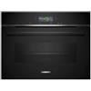 Siemens CB734G1B1, iQ700 - Forno compatto da incasso, 60 x 45 cm, prodotto in Germania, nero, ecoClean & humidClean, autopulente, Air Fry, programmi automatici, touch screen colorato