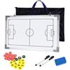 Hinourisha Lavagna con Campo da Calcio,43x30,5CM può Essere Appeso Lavagna Magnetica Calcio Attrezzatura da Allenamento, Lavagna Tattica Coach Board per Organizzazione Giocatori Tattiche e Strategie
