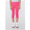 Tezenis Leggings Capri In Cotone Tinta Unita Bimba Bambina Rosa