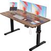 Devoko 160x80cm Scrivania Regolabile In Altezza，Scrivania Elettrica Con Gestione dei cavi e porta di ricarica USB，Altezza Regolabile 72-116 cm. 3 Altezze Di Memoria.Scrivania Per Ufficio（Marrone）