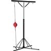 SPORTNOW Supporto Sacco Boxe ad Altezza Regolabile con 6 Barre di Rinforzo in Acciaio, 160x145x175-220 cm, Nero