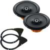 Superauto hi-fi Coppia di Casse Coassiali DCX 165 Altoparlanti 2 vie 16 cm+ Supporti casse Compatibili con FIAT 500 dal 2008 Per Sportelli Posteriori