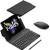 EndyTech Tastiera e mouse per Galaxy Z Fold 5/Z Fold 4 con S Pen, compatibile con tastiera e mouse Samsung Galaxy Z Fold 5 5G + penna touch (nero)