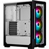 Corsair iCUE 220T RGB, Smart Case Mid-Tower ATX in Vetro Temprato , Vetro temperato,iCUE 220T RGB,Bianco