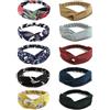 DRESHOW 10 Pezzi Fasce per Capelli Donna Vintage Cerchietti e Fasce per Capelli Elastica Turbante Fasce Yoga Testa Contorta Accessori Capelli per Donna e Ragazza
