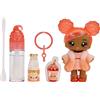 Yummiland Lipgloss Doll - Piper Peach - Bambola profumata con Kit di lucidalabbra Fai da Te - età 4+