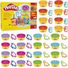 Play-Doh, La fête des Couleurs, Loisirs créatifs avec pâte à Modeler pour Filles et Garçons dès 3 Ans, 24 Pots de 56 g, 6 Couleurs, Idèe Cadeaux pour Anniversaires