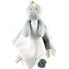 NOUKIE'S - Doudou per Bambini - Doudou in Cotone Bio - Stegi lo stegosauro - Multiuso - Verde/Bianco - 1 Unità