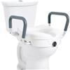 VEVOR Sedile WC Rialzato 435 x 535 x 340 mm Rialzo per WC Universale Altezza Rialzata 127 mm Capacità 158,7 kg per WC Rotondo, Allungato, Larghezza Regolabile, per Anziani, Disabili, Paziente, Incinta