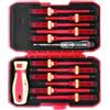 LQGTQO 13 Pezzi Set Cacciaviti Professionali Set Cacciaviti Elettricista, Isolamento VDE Kit Elettricista Cacciavite Elettricista, Magnetico Set Giraviti Professionali Cacciaviti Isolati