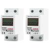JOYELEC 2 pz SS766N Contatore Energia Elettrica，Misuratore Consumo Elettrico，Contatore di Corrente con GuidaDIN Schermo LCD,230V AC 10 (60) A 50/60Hz Mostra solo kwh, nessuna retroilluminazione