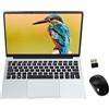 GOODTEL PC Portatile 14.1 Pollici FHD 1920 x 1080 Notebook 6 GB RAM 64 GB SSD W10 64 Bits, Supporta SD/TF 512 GB-1 TB, WiFi | Webcam | Bluetooth | HDMI, con Mouse e Borsa PC, Grigio