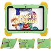 C idea Kids Tablet, 10,1 pollici Tablet per bambini con Android 13, bambini Tablet 4GB RAM 64GB ROM (1TB TF), 1280 * 800 FHD Tablet grande schermo, 6000mAh batteria, supporto 5G/2.4G WiFi (verde)