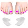xinshibao Separatore Dita Piedi Mignolo Silicone,12 Pezzi Separatori, Distanziatore delle dita dei piedi, Proteggi Mignolo, Per Evitare Sfregamenti E Alleviare La Pressione sovrapposte