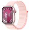 APPLE - Watch Series 9 GPS + Cellular Cassa 41mm in Alluminio Rosa con Cinturino Sport Loop Rosa Confetto