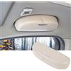 SKTU Porta Occhiali da Sole Auto per BMW Serie 1, 3, 5, 7, X1, X3, X5, X7, Custodia per Occhiali, per Interni Auto (Beige)