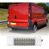 njssjd Luce targa LED bianca compatibile con O.pel Vivaro A B, R.enault Trafic II III, N.issan NV300 Primastar, Fiat Talento Luce targa Tag Lamp