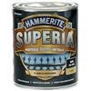 Hammerite Superia smalto metallo antiruggine interno e esterno, Opaco Nero, 750 ml