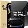 ProCase Pellicola Privacy iPad Pro 11 pollici M4 2024 [A2836 A2837 A3006], Vetro Temperato Privacy iPad Pro 11" 5 Generazione- 1 Pezzi
